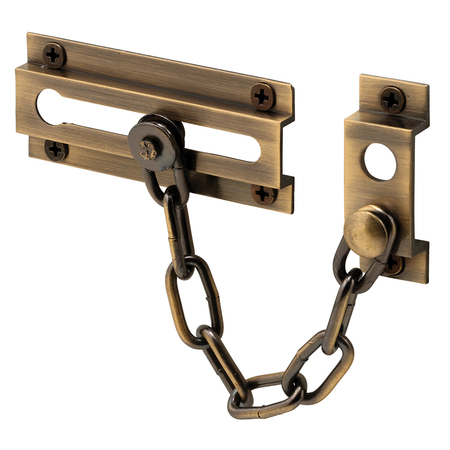 PRIME-LINE Antique Brass, Chain Door Guard U 9913